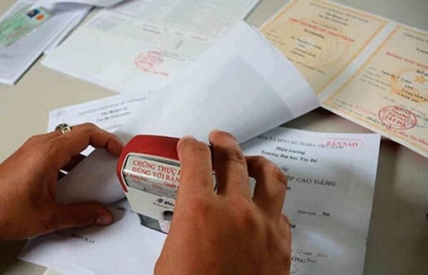 Thủ tục chứng thực bản sao từ bản chính