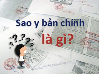 Công chứng sao y chứng thực